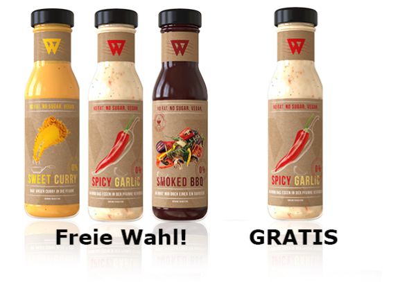 3+1 HC WunderSauce + Gratis Garlic Sauce