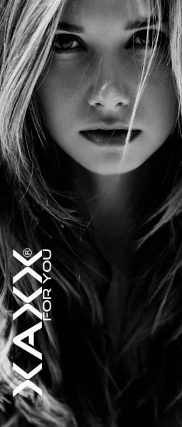 Rollup Banner 85x200 cm Frau sw