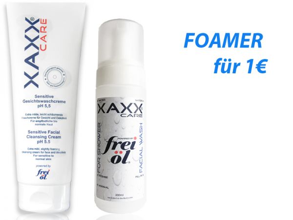 Set FREIÖL Sensitive Facial Wash Gesichtswaschcreme plus Foamer